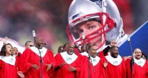 El coro SEEit fue registrado este domingo al presentarse para los fanáticos, antes del Super Bowl LIII -entre los Patriots de Nueva Inglaterra y los Rams de Los Ángeles-, en el Mercedes-Benz Stadium de Atlanta (Georgia, EE.UU.). EFE