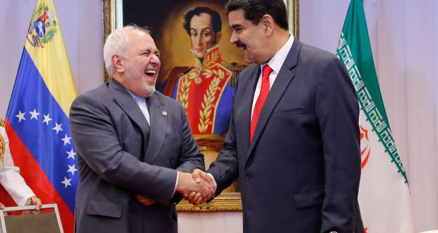 Nicolás Maduro y Mohammad Javad Zarif durante su reunión en Caracas, 20 de julio de 2019. / Reuters