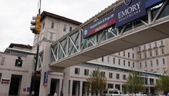 A general view of Emory University Hospital in Atlanta