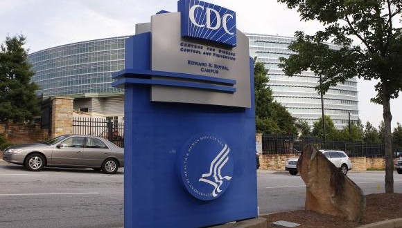 The Centers for Disease Control sign is seen at its main facility in Atlanta