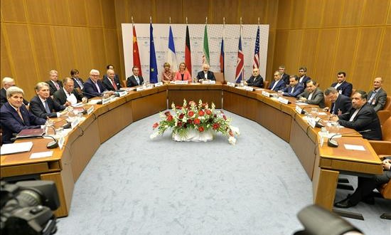 Histórico acuerdo para impedir que Irán fabrique armas nucleares
Vista general de la rueda de prensa celebrada en el ámbito de la reunión sobre el programa nuclear iraní en Viena (Austria).