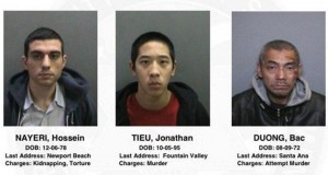 Los reclusos son Jonathan Tieu, de 20 años; Hossein Nayeri, de 37 años; y Bac Duong de 43 años.