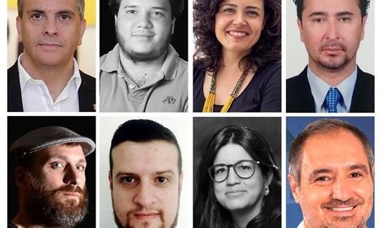 Combo de fotografías de los galardonados con los premios Internacionales de Periodismo Rey de España. De izda. a dcha. Francisco Moreno Fernandez (Premio Don Quijote), Wilfredo Ernesto Miranda Aburto, de Nicaragua (Premio Iberoamericano), Conchi Cejudo Miranda (Premio de Radio), Roberto Navia Gabriel, de Bolivia (Premio especial Iberoamericano de Periodismo Ambiental y Sostenible), Nuno Andre Ferreira, de Portugal (Premio de Fotografia), Marcelo Magalhaes Menezes, de Brasil ( Premio de Televisión), Maryelina Primera, de Venezuela (Premio de Periodismo Digital) y Diego Cabot, de Argentina (Premio de Prensa). EFE