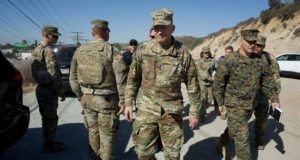 El Pentágono aprobó el despliegue de soldados a la frontera con México a finales de octubre, justo antes de las elecciones legislativas de noviembre, en las que el presidente de EE.UU., Donald Trump, hizo gala de la dureza de sus políticas migratorias en un intento por ganar votos para los republicanos. EFE/Archivo