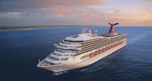 Fotografía cedida por la compañía de cruceros Carnival donde aparece su barco Carnival Victory, que albergará durante tres díasel Ocean Festival Latin Music en alta mar. EFE/Carnival