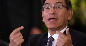 En la imagen un registro del presidente de Perú, Martín Vizcarra. EFE/Archivo