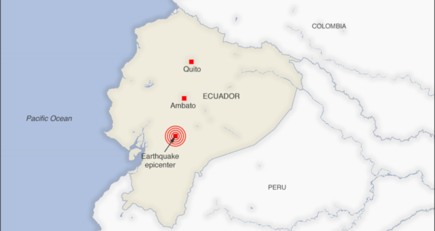 En septiembre de 2018 un fuerte sismo afectó a Ecuador.