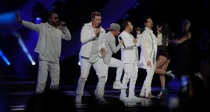 El grupo estadounidense Backstreet Boys se presenta, este jueves, en el Festival Internacional de Viña del Mar (Chile). EFE