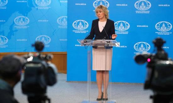 María Zajárova, portavoz del Ministerio de Asuntos Exteriores ruso. EFE/Archivo