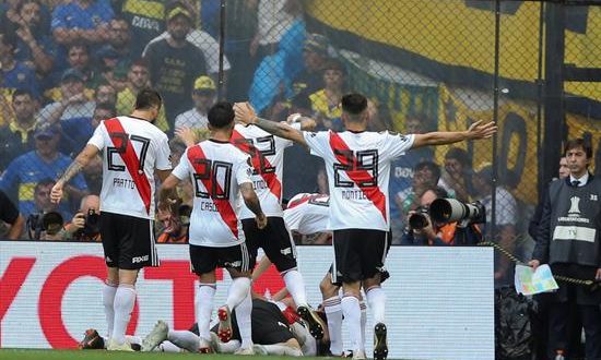Tras este triunfo, River quedó a un paso de asegurarse la cuarta plaza y su clasificación a la fase preliminar de la edición 2020 de la Copa Libertadores. EFE/Archivo