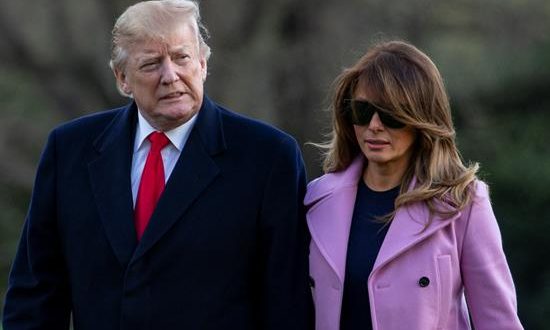 El presidente de Estados Unidos, Donald Trump y la primera dama Melania Trump. EFE