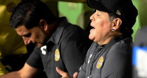 El argentino Diego Armando Maradona, entrenador de los Dorados de Sinaloa. EFE/Archivo