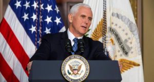 En la imagen, el vicepresidente de Estados Unidos, Mike Pence. EFE/Archivo