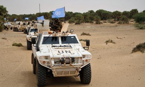 magen del MINUSMA, que muestra un convoy de Naciones Unidas en Mali, el pasado 27 de marzo. EFE