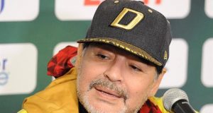 El técnico argentino de Dorados de Sinaloa, Diego Armando Maradona. EFE/Archivo