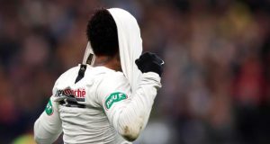 El jugador del PSG Neymar Jr reacciona durante el partido de la "Coupe de France" jugado el pasado fin de semana en Saint-Denis París, Francia. EFE/EPA