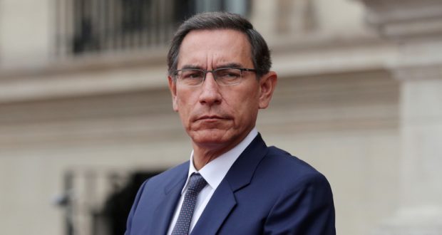 El presidente de Perú, Martín Vizcarra, en el Palacio de Gobierno, en Lima, el 27 de mayo de 2019.