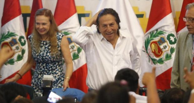 Ex presidente Alejandro Toledo es acusado junto a su esposa Eliane Karp y otros, por el presunto delito de lavado de activos (Foto: GEC).