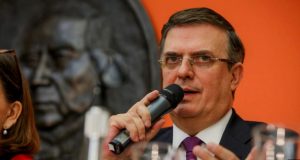 El canciller de México, Marcelo Ebrard, dijo a periodistas el martes 4 de junio de 2019 que espera poder avanzar en la solución a la disputa sobre aranceles y el tema migratorio con EE.UU.