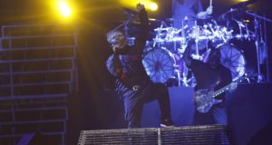 Slipknot durante show en Lima, en 2016. (Foto: Mario Zapata/ El Comercio)