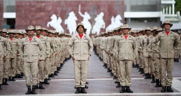 Militares venezolanos en Caracas, el 27 de julio de 2019.
