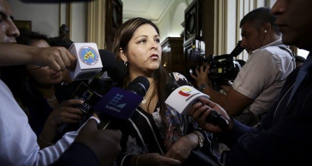 La primera vicepresidenta del Congreso reveló que su bancada aún tampoco selecciona quiénes serán sus nuevos portavoces.  (Foto: Congreso)