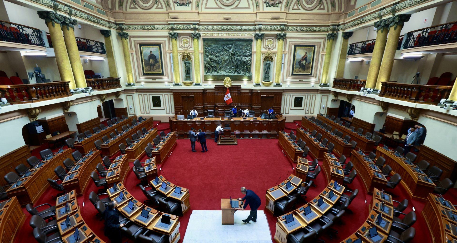 Hemiciclo de sesiones de la Cámara de Diputados del Perú