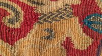 Textil peruano utilizado como imagen editorial para una actividad cultural en Manchester, Connecticut