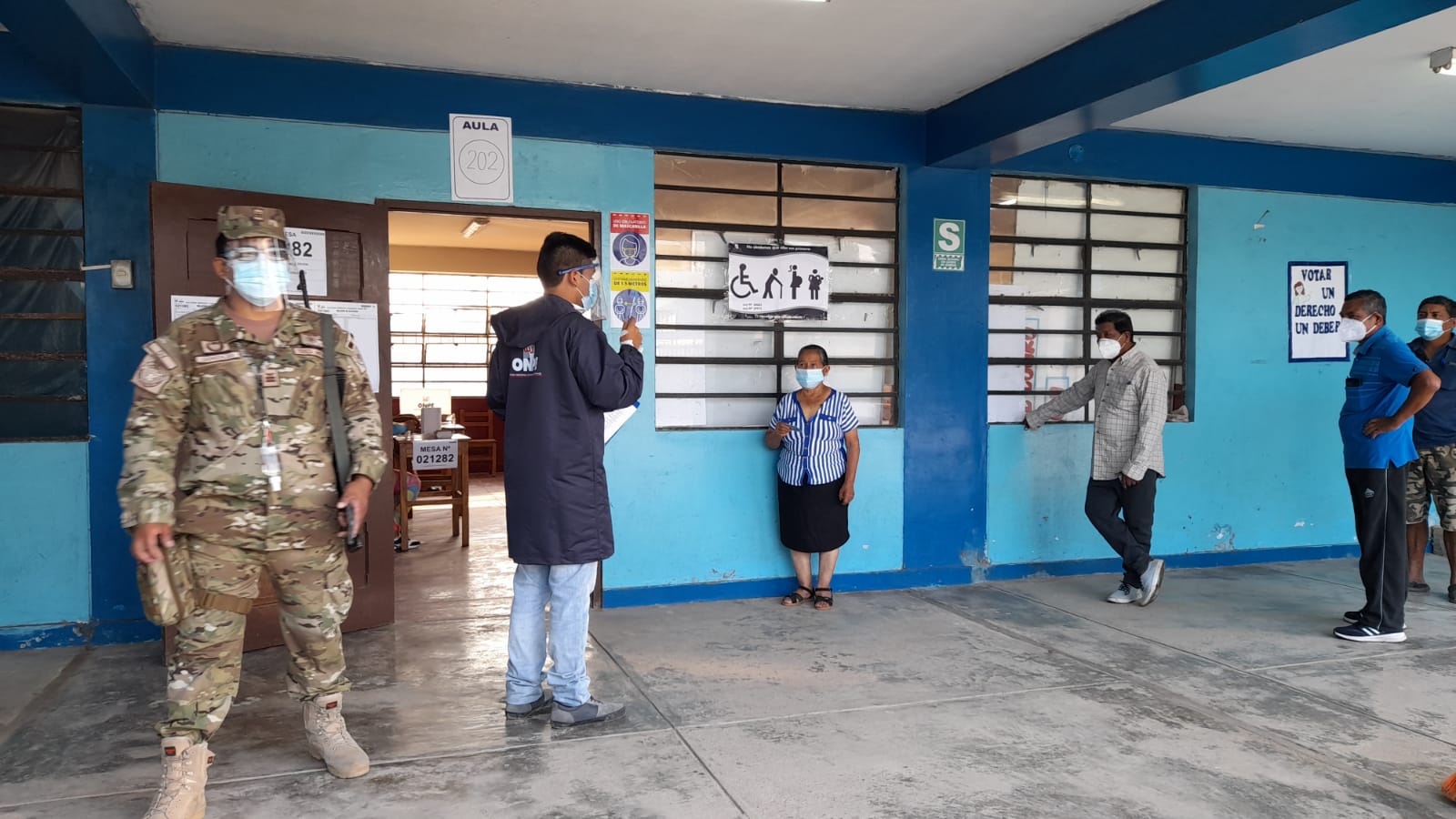 Jornada electoral en Perú, imagen de archivo de la ONPE