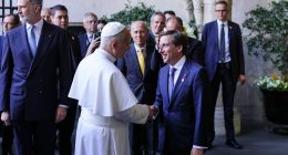 Papa León XIV durante una visita oficial a Madrid en junio de 2026
