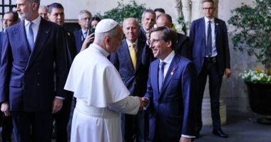 Papa León XIV durante una visita oficial a Madrid en junio de 2026