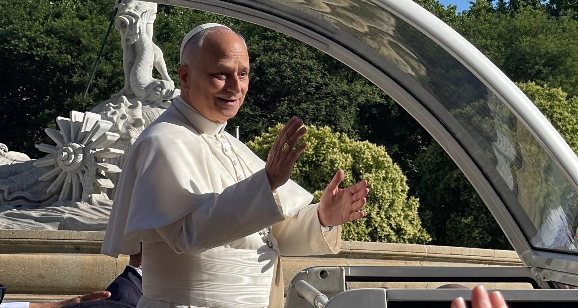 Papa León XIV durante una visita en junio de 2026